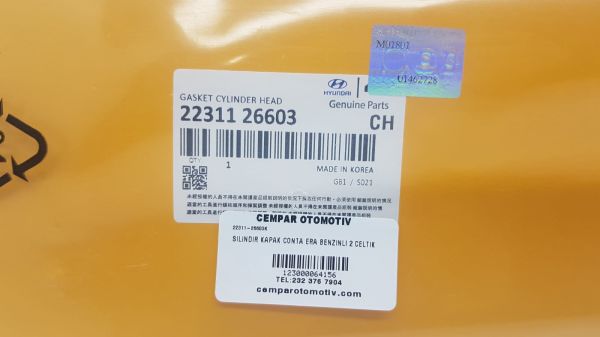 Silindir Kapak Conta Era Benzinli 2 Celtik