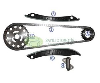 ZINCIR SETI QASHQAI 14- 1.6 DIZEL (6 PARCA) / XTRAIL 14- 1.6 DCI