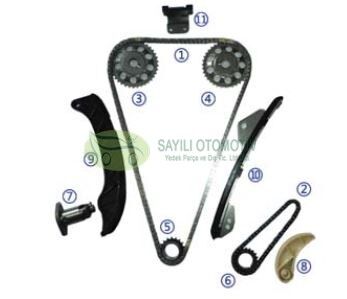 ZINCIR SETI COROLLA 07- 1.6 BENZIN 1ZR (5 ILERI) (11 PARCA)