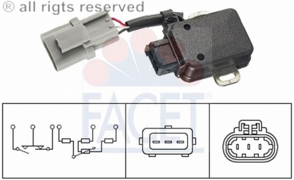 SENSOR GAZ KELEBEGI POZISYON- NISSAN TERRANO/PATROL/PATHFINDER