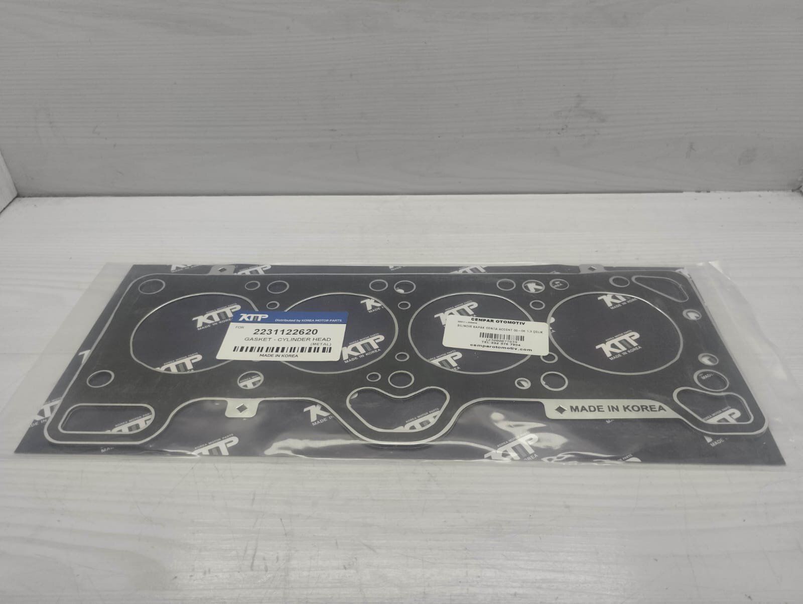 SILINDIR KAPAK CONTA ACCENT 00-06 1.3 ÇELIK