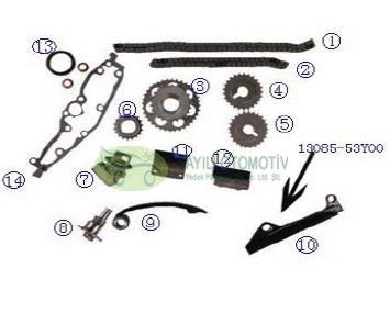ZINCIR SETI PRIMERA 96- 1.6 GA16 (14 PARCA)
