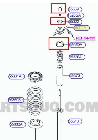 Amortisör Takozu i20 15- Arka Tamir takımi