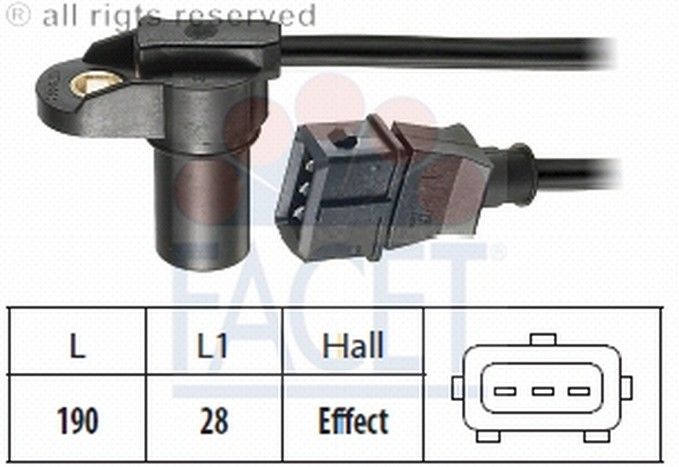 SENSOR GRANK POZISYON (3 FISLI)-ACCENT 95>00 1.3-1.5
