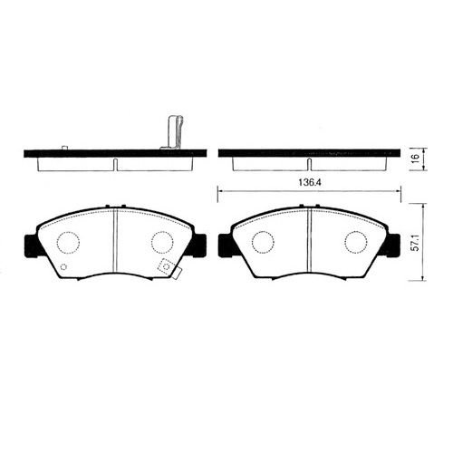 ON FREN BALATA - CIVIC 1.6 96-00 / CITY 21-