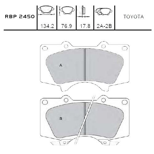 ON FREN BALATA - LANDCRUISER-PRADO 02-08 / PAJERO 07-