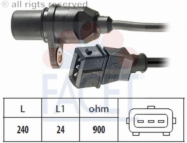 SENSOR GRANK POZISYON (3 FISLI)-ACCENT 95-99/ELANTRA 96-00
