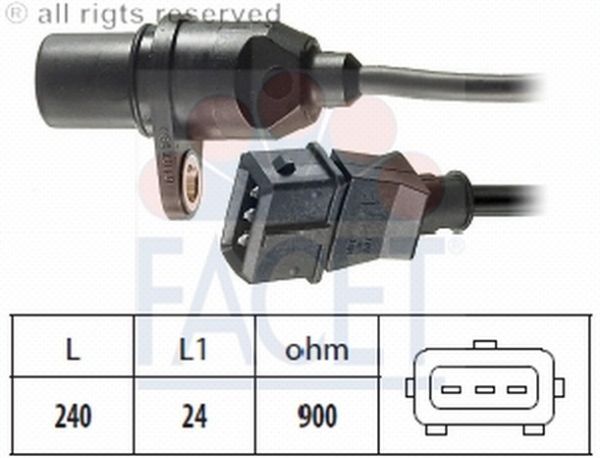 SENSOR GRANK POZISYON (3 FISLI)-ACCENT 95-99/ELANTRA 96-00