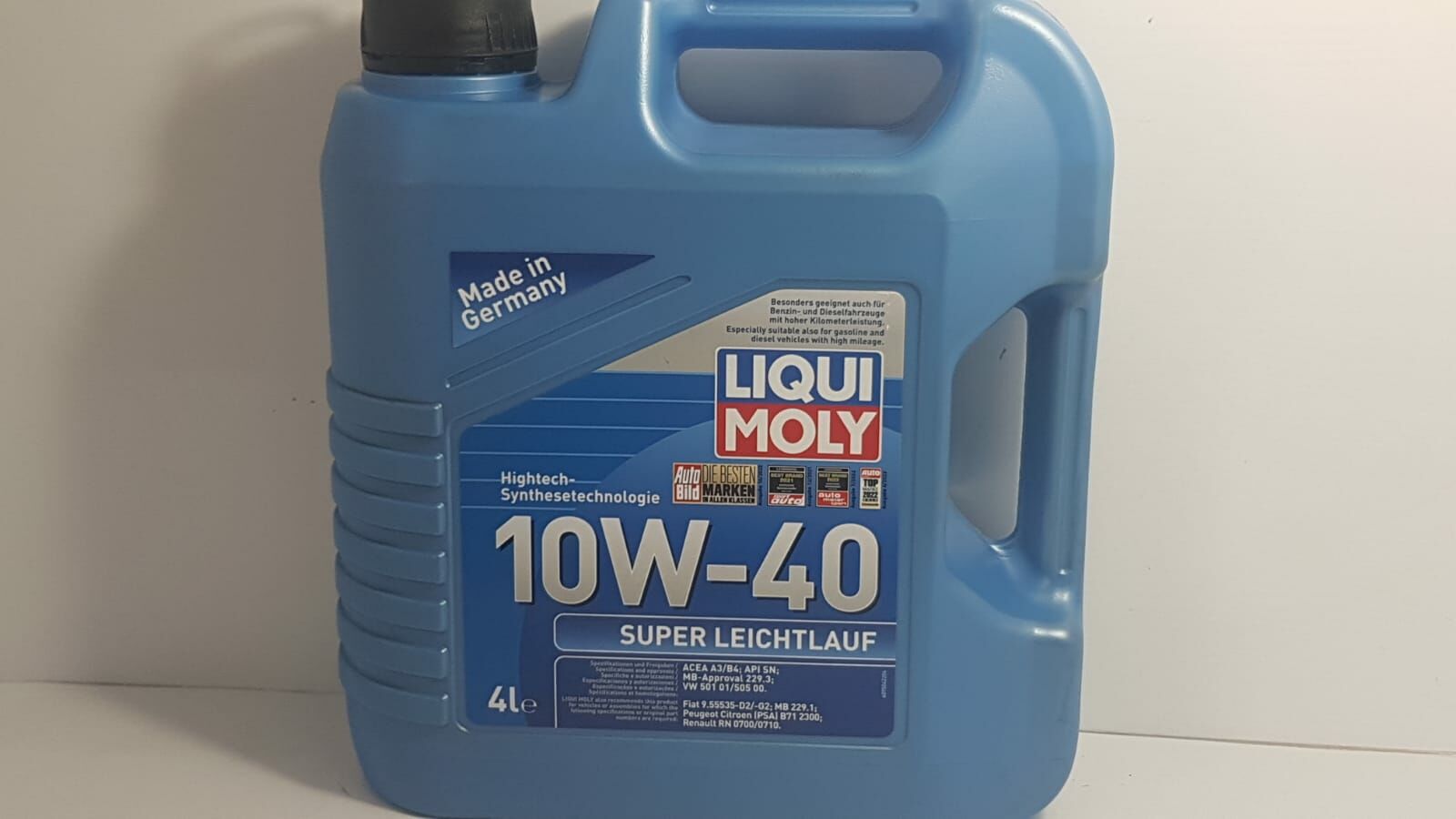 Yağ 10W40 4Lt Liqui Moly