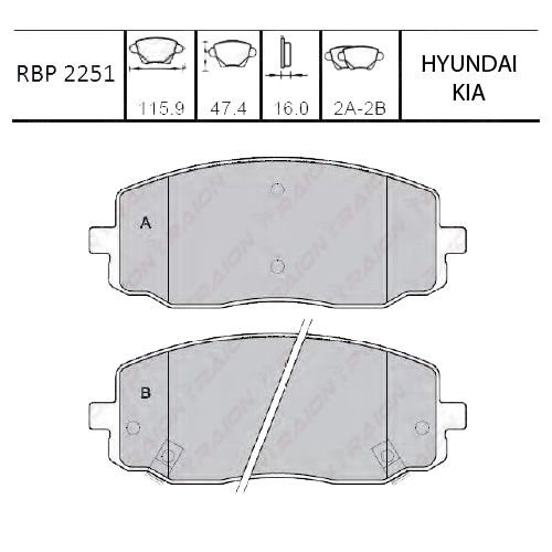 ON FREN BALATA - PICANTO 04-12 / I20 1200cc 08- / I10 08-12