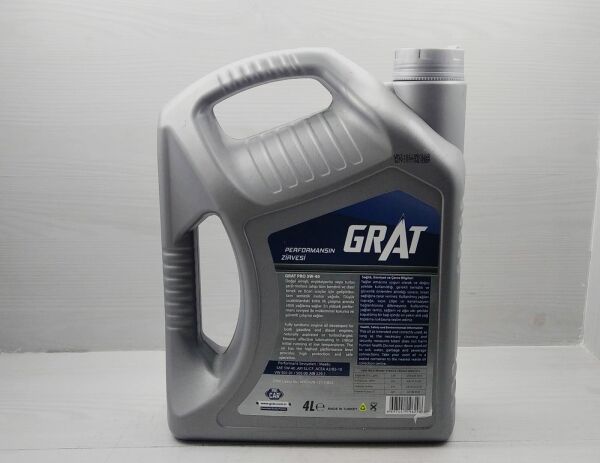 Yağ 5W40 4Lt ğrat