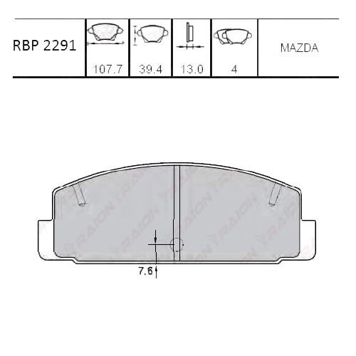 ARKA FREN BALATA - 626 98-02 / MAZDA-6 03-