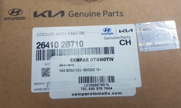 Yağ Soğutucu i30/Ceed 13-