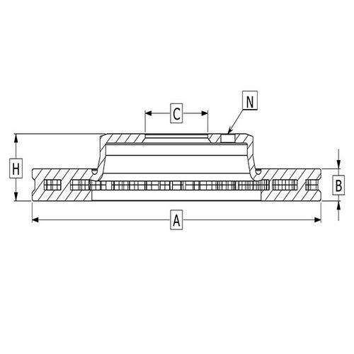 Starex ön disk 97-02 254 mm tk