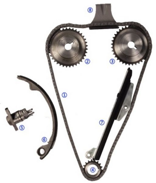 PRIMERA 2,0L 1996-1999 SR20 MOTOR ZİNCİR TAKIMI (8 PARÇA)