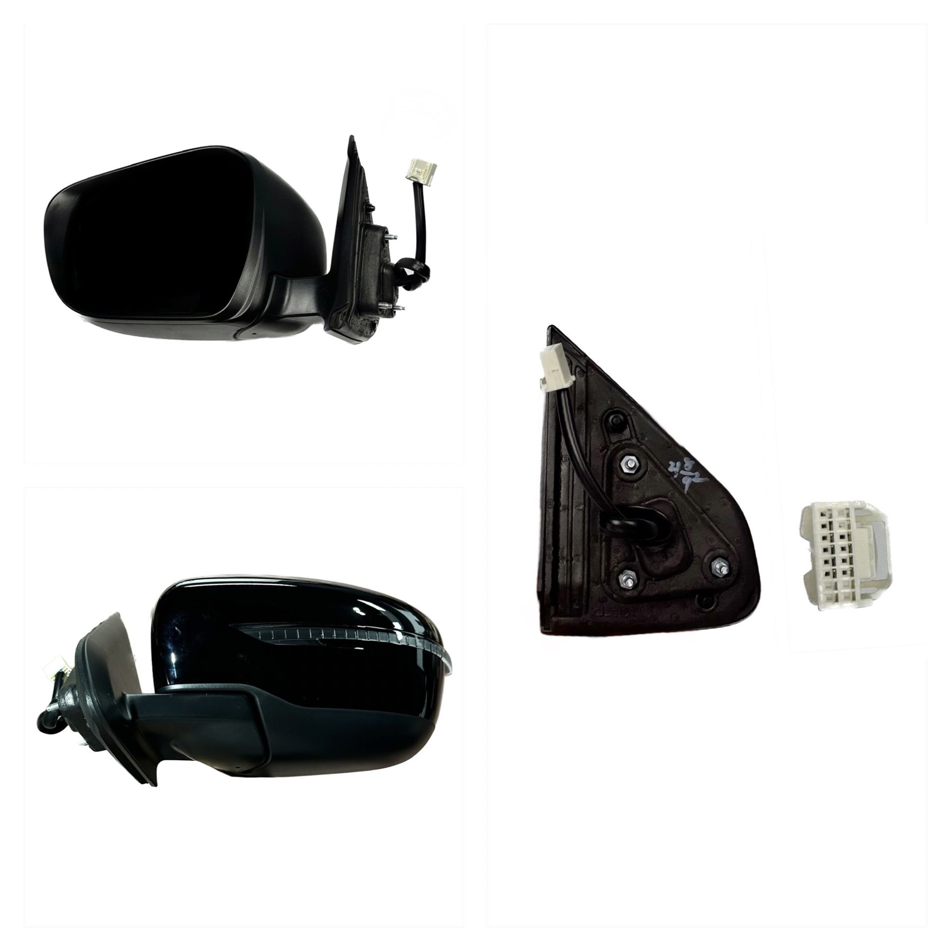 AYNA DİKİZ NAVARA 15-21 LH (ELEKTRİKLİ/KATLANIR/  SİNYALLİ SİYAH)