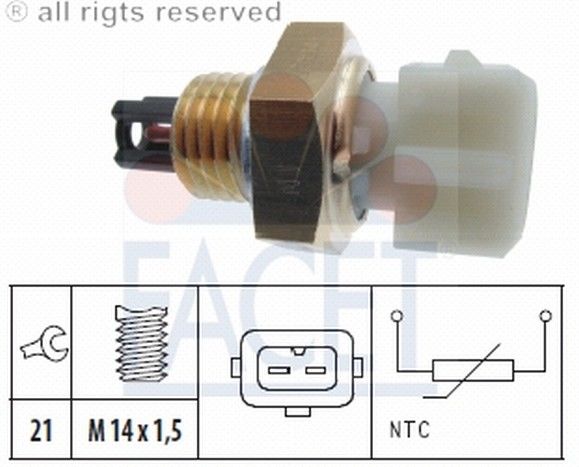 SENSOR HAVA SICAKLIK-AVEO 06>/LACETTI 05>/REZZO 05>/S40 97>03/V40 97>03  (FCT)