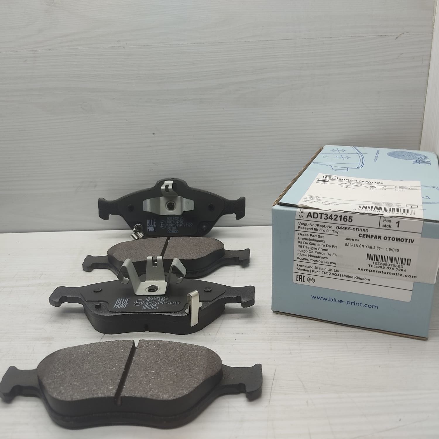 BALATA ÖN YARIS 06- 1,0/D4D